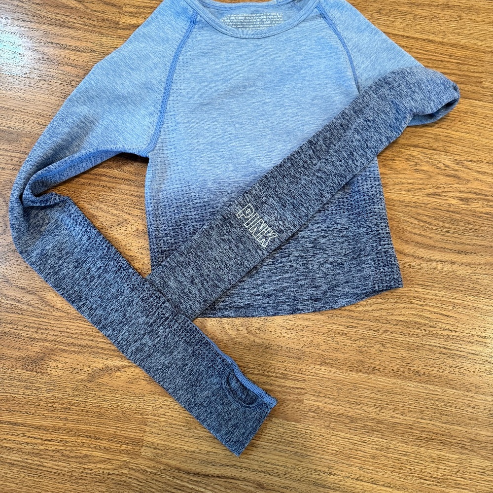 PINK seamless long sleeve Ombre